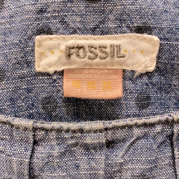 Fossil Denim Polka Dot Dress | Size: XS - Picture 3 of 6